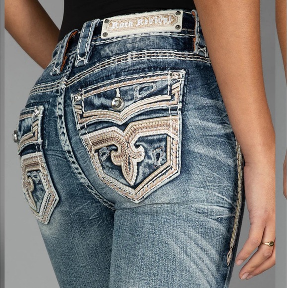 NWT Rock Revival Edaline Light Wash Jeans Size 29